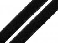 Klettband schwarz 1m