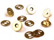 Magnet Verschluss Ø18mm gold 50 Stück