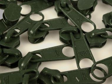 Zipper für 3mm RV dunkelgrün 