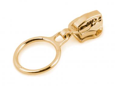 Zipper für 3mm RV gold mit Ring 